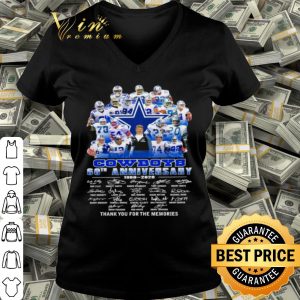 Dallas Cowboys 60th Anniversary Thank You For The Memories Signature shirt 2