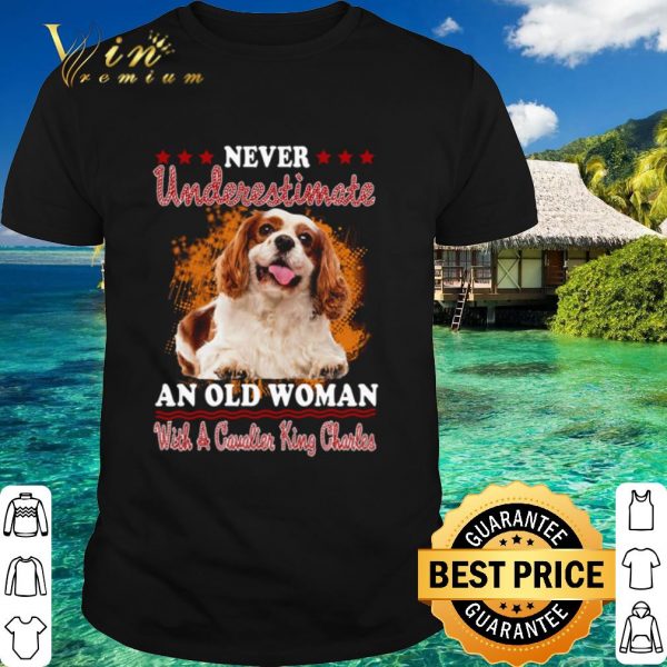 Pretty Never Underestimate An Old Woman With A Cavalier King Charles shirt