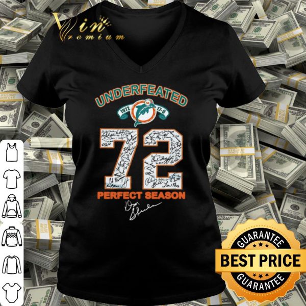 Cool Undefeated 72 Perfect Season shirt