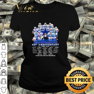 Dallas Cowboys 60th Anniversary Thank You For The Memories Signature shirt 1