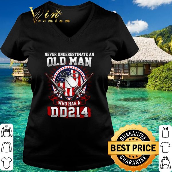 Top Never Underestimate An Old Man Who Has A Dd 214 shirt