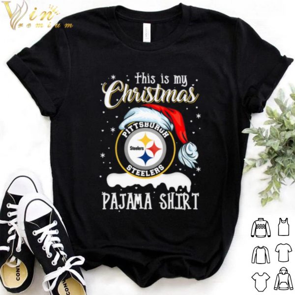 Pretty This is my Chrismas Pittsburgh Steelers Pajama Shirt shirt