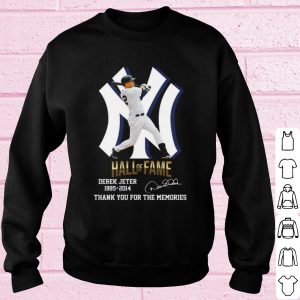 Original New York Yankees Derek Jeter 1995 2014 Hall Of Fame Signature shirt 2