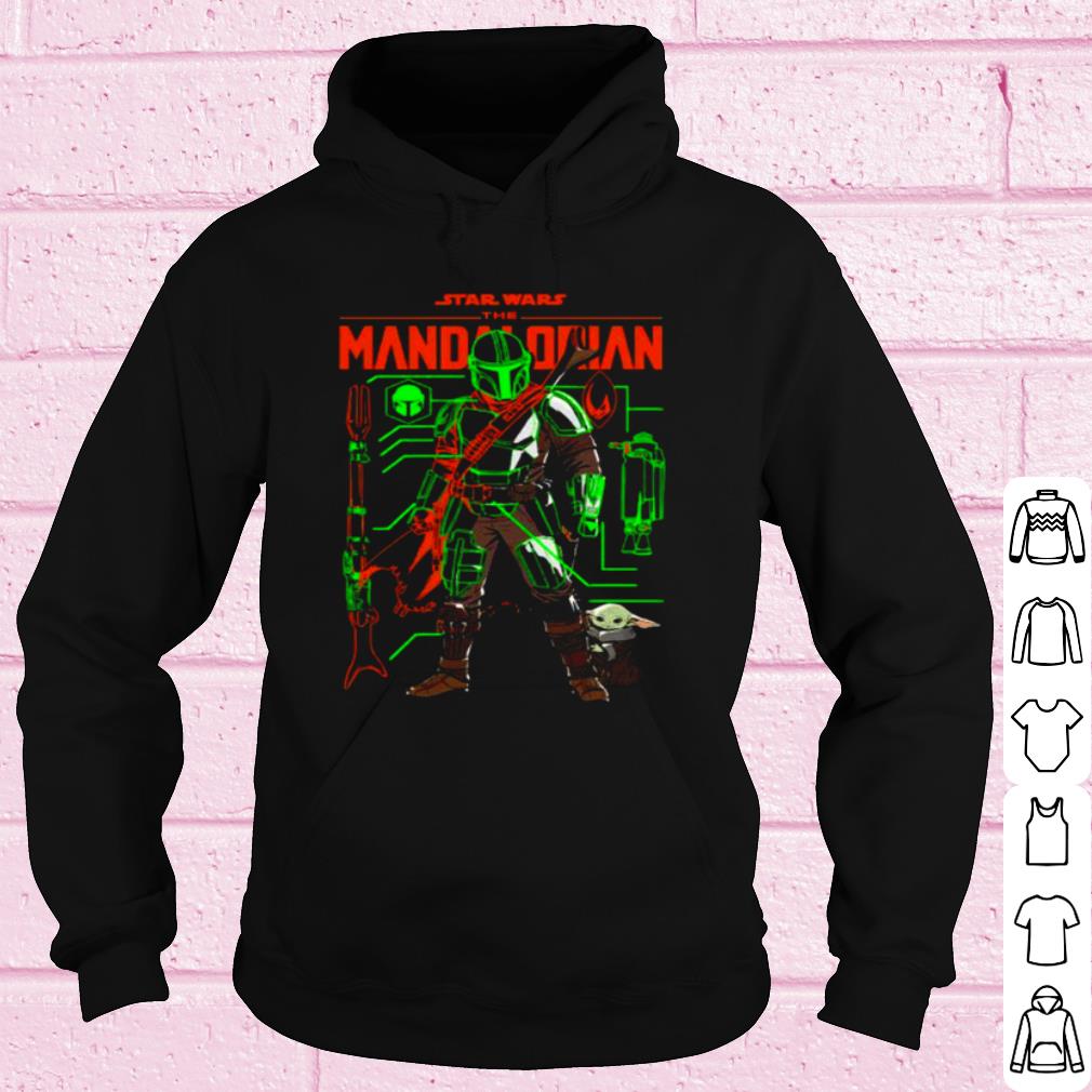 1585ce88 star wars the mandalorian neon schematics baby yoda shirt 4 - Star Wars The Mandalorian Neon Schematics Baby Yoda shirt