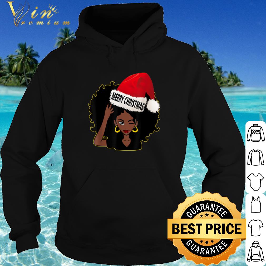 Top Afro Diva Winking Eye Merry Christmas Hat Santa shirt 16b4c495 top afro diva winking eye merry christmas hat santa shirt 4 - Top Afro Diva Winking Eye Merry Christmas Hat Santa shirt