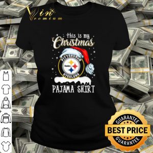 Pretty This is my Chrismas Pittsburgh Steelers Pajama Shirt shirt 1