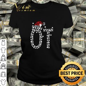 Cool Occupational Therapist Santa Hat Christmas shirt 1