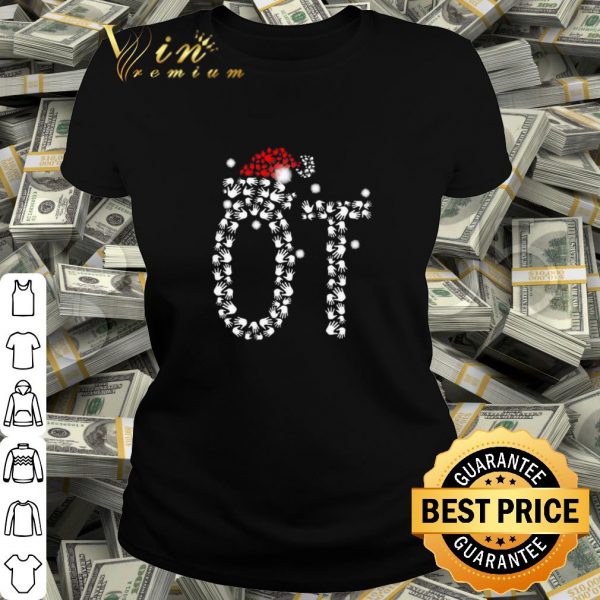 Cool Occupational Therapist Santa Hat Christmas shirt
