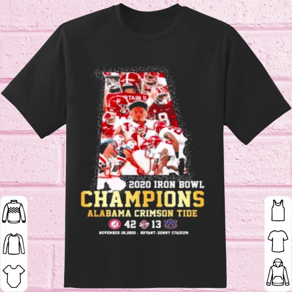 Top 2020 Iron Bowl Champions Alabama Crimson Tide shirt