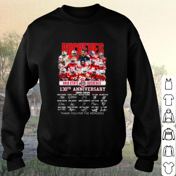 Cool Ohio State Buckers 130th Anniversary 1890 2020 Signature shirt