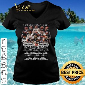 Top Bengals 55th Anniversary Thank You For The Memories Signatures shirt 2
