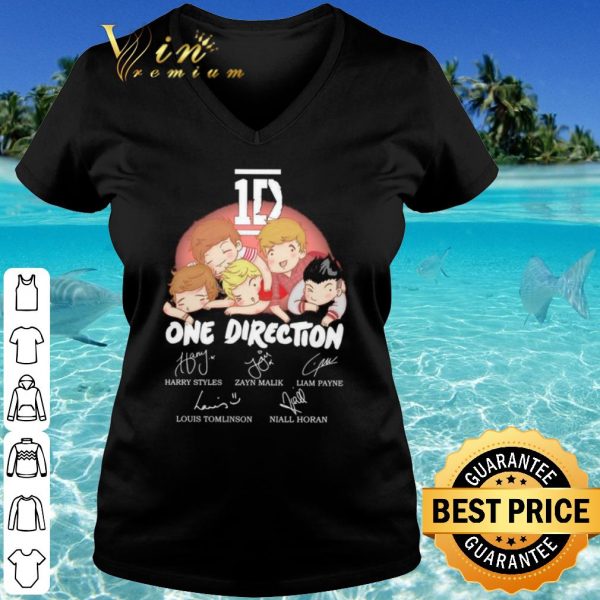 Top 1D one direction chibi signature shirt