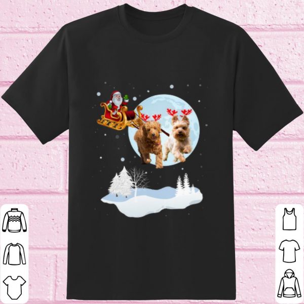 Top Christmas reindeer doodle dog shirt