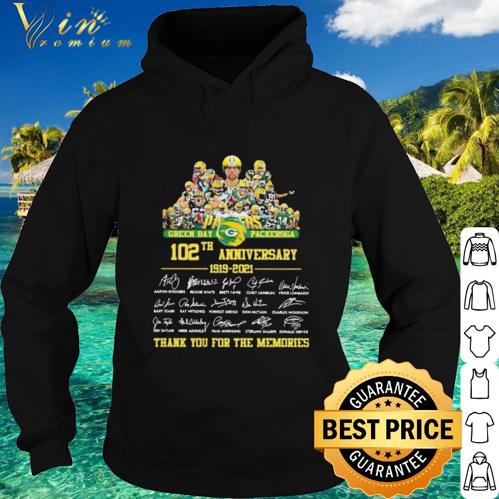 24f2b885 top green bay packersga anniversary thank you for the memories signatures shirt 4 - Top Green Bay Packersga Anniversary Thank You For The Memories Signatures shirt