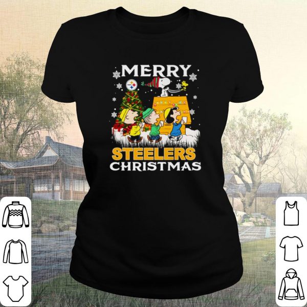 Pretty Peanuts Characters Merry Steelers Christmas shirt