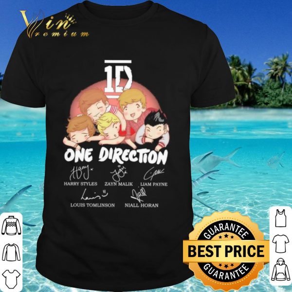 Top 1D one direction chibi signature shirt