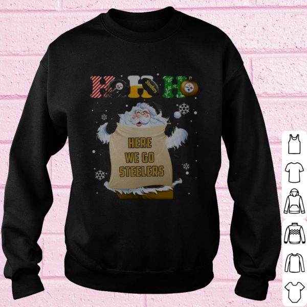 Original Santa Steelers Hohoho Here We Go Steelers Christmas shirt