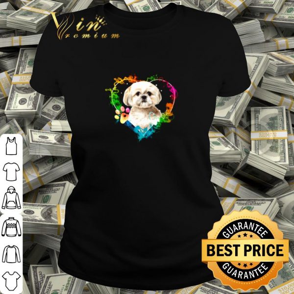Cool Shih Tzu Heart Color shirt
