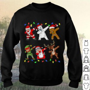 Pretty Christmas Dabbing Santa Elf And Friends shirt 2