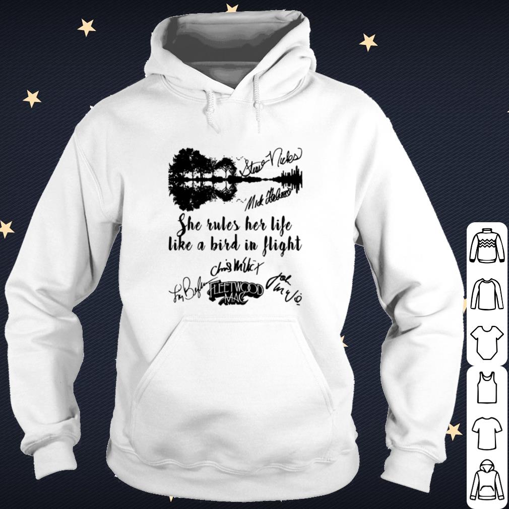 2f4ca58a cool she rules her life like a bird in flight fleetwood mac signature shirt 4 - Cool She Rules Her Life Like A Bird In Flight Fleetwood Mac Signature shirt