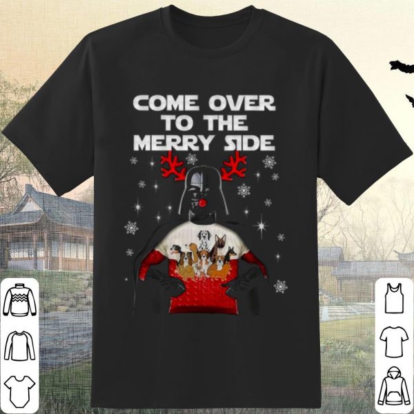 Pretty Santa Darth Vader Come Over To The Merry Side shirt