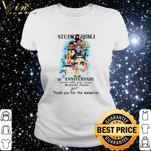 Top Studio Ghibli 36th Anniversary 1985 2021 thank you for the memories shirt 2