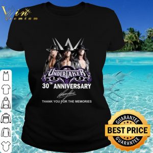 Original Undertaker 30th Anniversary Thank You For The Memories Signature shirt 1