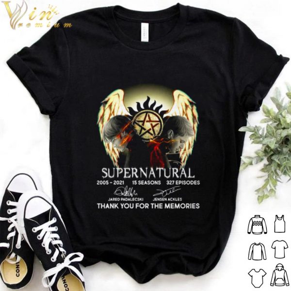 Pretty Supernatural 2005 2021 Thank You For The Memories Signature shirt