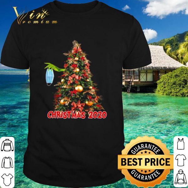 Original The Grinch Hand Holding Mask Tree Christmas 2020 shirt