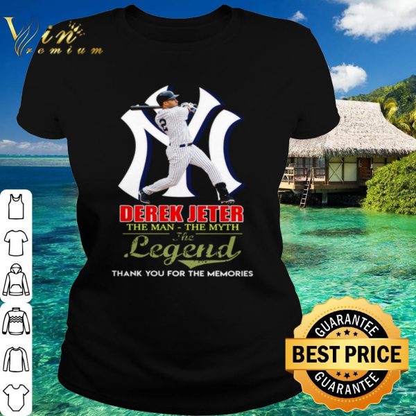 Original Derek Jeter The Man The Myth Legend Thank You For The Memories shirt