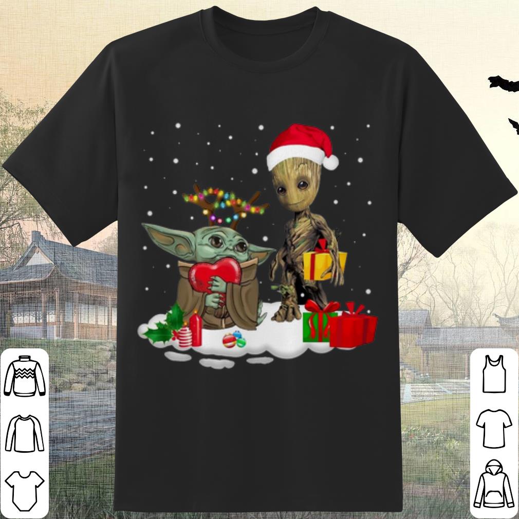 Pretty Baby Yoda and Baby Groot Gift Christmas shirt Pretty Baby Yoda and Baby Groot Gift Christmas shirt