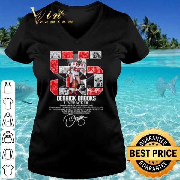 Top 55 Derrick Brooks Linebacker Tampa Bay Buccaneers Thank The Memories shirt
