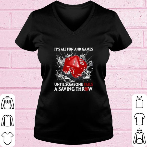 Original Dungeon Dragon until someone fails a saving throw shirt