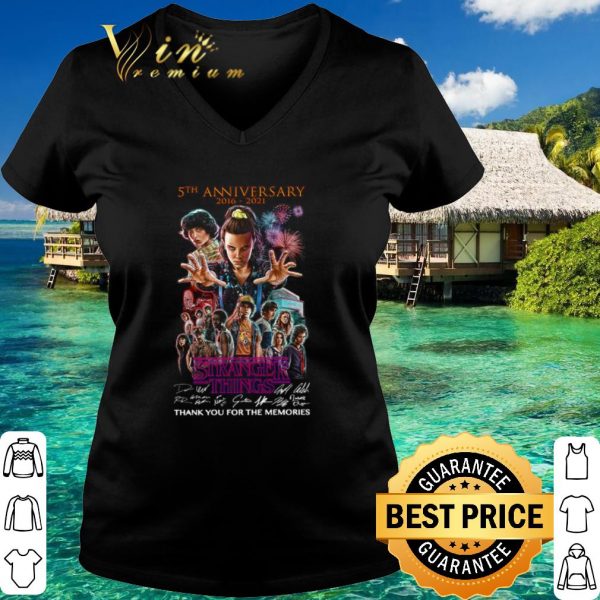 Original Anniversary 2016 2021 Stranger Things Thank the memories Signature shirt