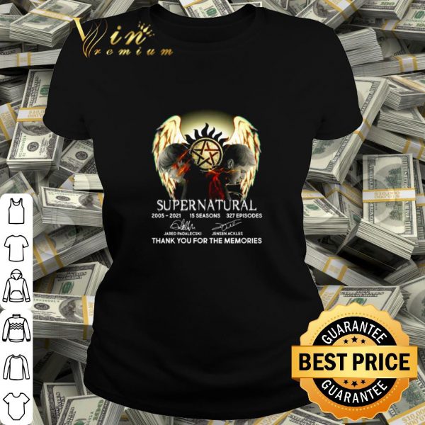 Pretty Supernatural 2005 2021 Thank You For The Memories Signature shirt