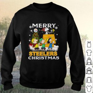 Pretty Peanuts Characters Merry Steelers Christmas shirt 2