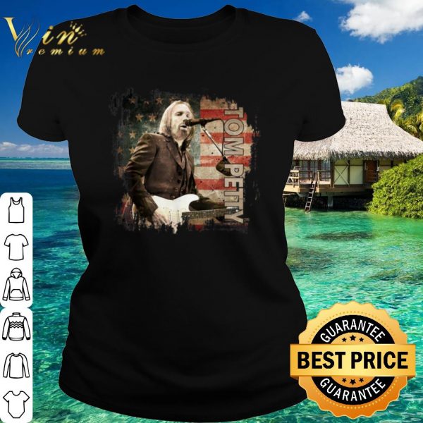 Top Tom Petty Singing American country music America Flag shirt