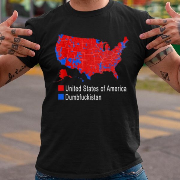 Original Election Map United States of America Dumbfuckistan shirt