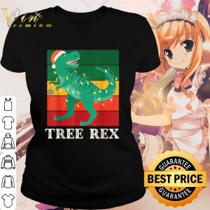 Cool Dinosaur Pajama Tree Rex Christmas shirt 1