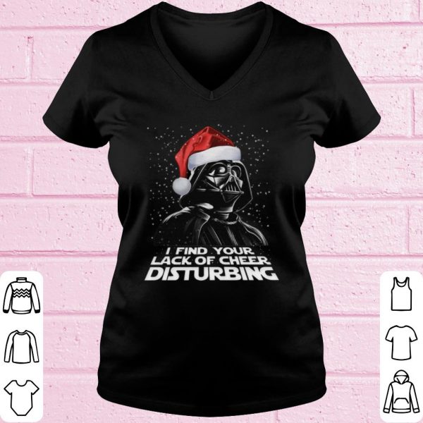 Top Santa Darth Vader I Find Your Lack Of Cheer Disturbing shirt
