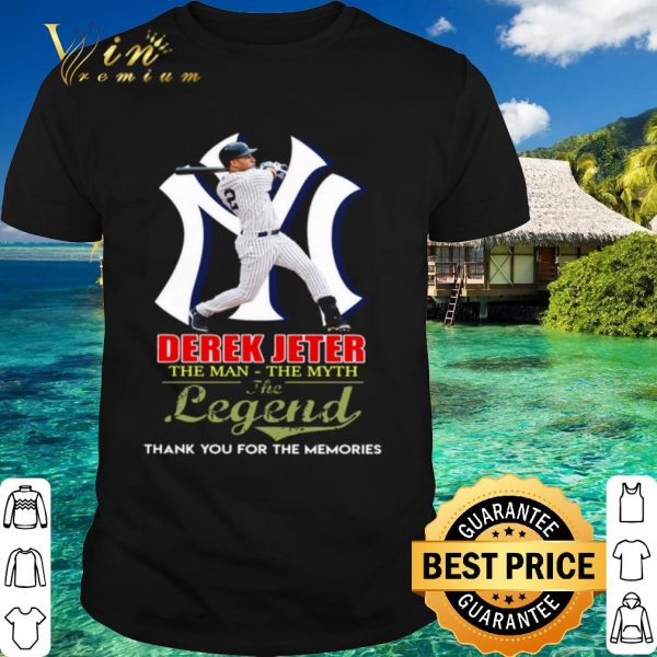 Original Derek Jeter The Man The Myth Legend Thank You For The Memories shirt