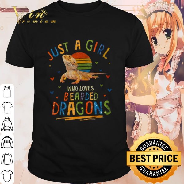 Cool Just A Girl Who Loves Bearded Dragons shirt