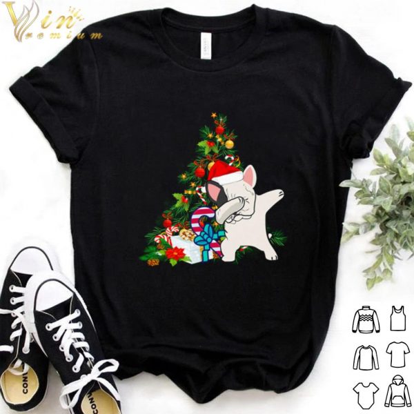 Cool French Bulldog Dabbing Christmas Tree shirt