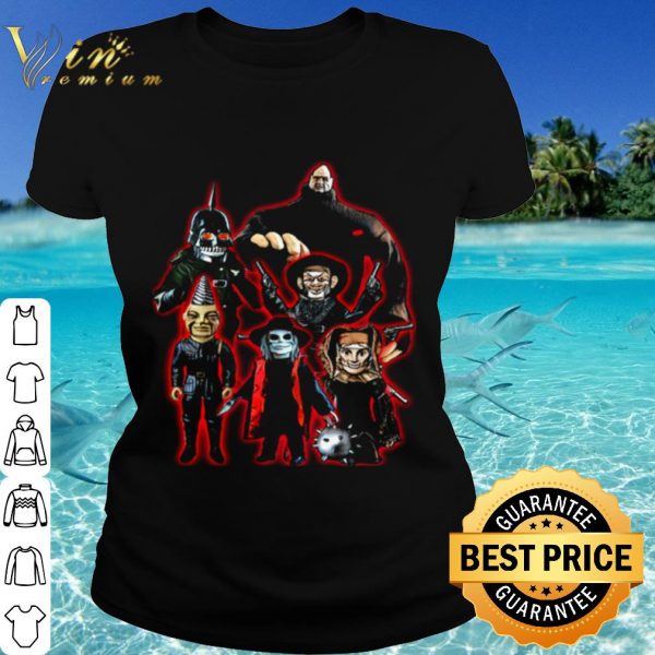 Top Good Puppet Master Horror Movie 80s Blade Pin Head Torch Jester Drill shirt
