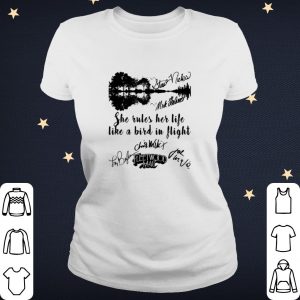 Cool She Rules Her Life Like A Bird In Flight Fleetwood Mac Signature shirt 1