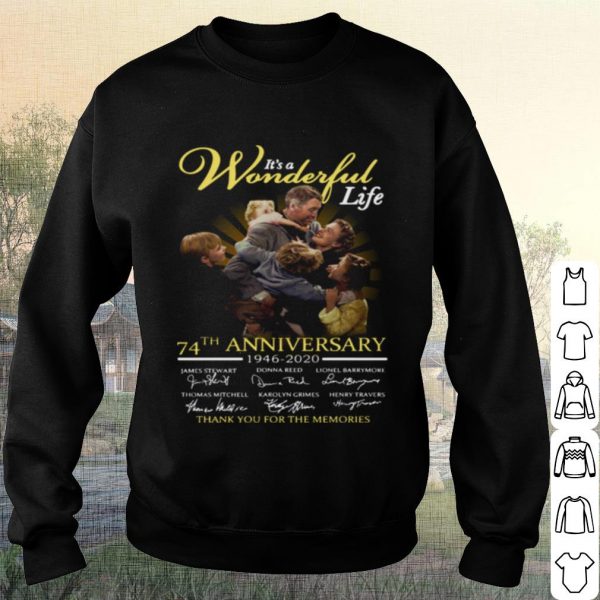Cool It's A Wonderful Life Anniversary Thank The Memories Signatures shirt