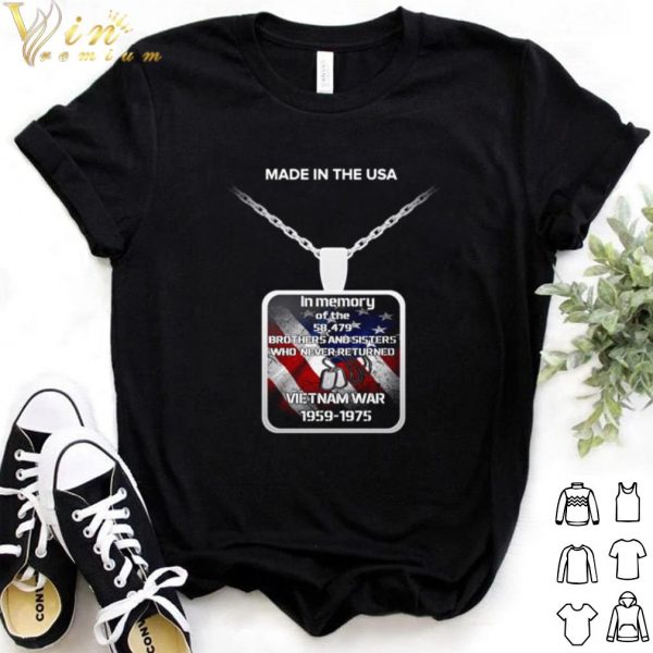 Cool Made In The Usa In Memory Of The 58479 Brother And Sister shirt