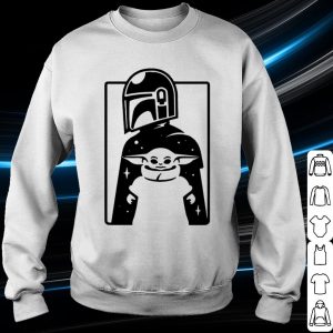 Cool Baby Yoda in The Mandalorian shirt 2