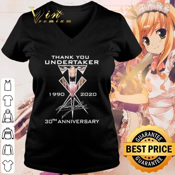 Cool Thank You Undertaker 1990 2020 30th Anniversary shirt