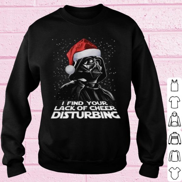 Top Santa Darth Vader I Find Your Lack Of Cheer Disturbing shirt